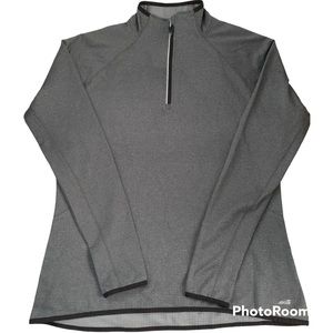 Avía women gray w/black trim light weight sweater size XL